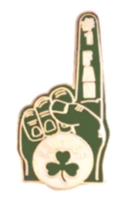 Celtics Pin Hard to Find Boston Celtics #1 Fan Pin Licensed NBA Basketball Pin - Picture 1 of 2