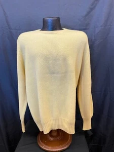 Jack Taylor Beverly Hills Men's 100% Pure Cashmere Sweaters Yellow Large NWOT - Picture 1 of 9