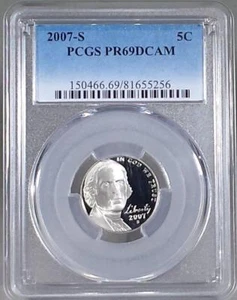 2007 - S  Jefferson Nickel - PCGS PR69DCAM - Picture 1 of 2