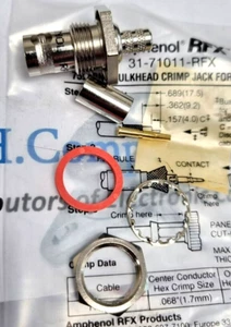 31-71011-CONECTOR RFX: AMPHENOL: CRIMPADO DE CONECTOR DE PANEL - Imagen 1 de 2