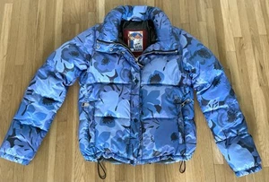 Authentische Alta Badia Gänsedaunen gefütterte Jacke - Gr. 42 / US 4-6 - Made in Italy - blau - Bild 1 von 16