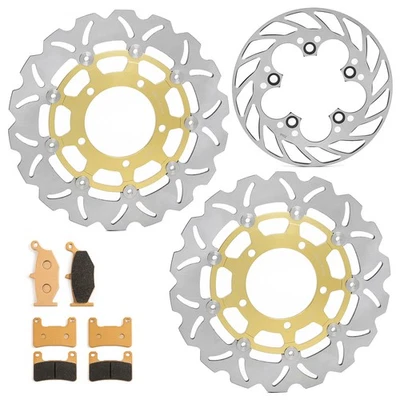 for Suzuki Front Rear Brake Rotors Pad GSXR 600 700 2006-2007 GSX-R 1000 07-08 Foto 1 de 4