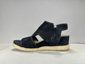 Sofft Women’s Shandi, Black Wedge Sandals, side Zip Size 7.5M. SF0044321 - Picture 1 of 12