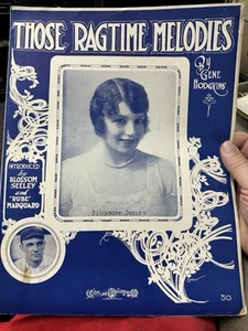 1912 11x14 Ragtime Noten DIESE RAGTIME MELODIEN von Gene Hodgkins - Bild 1 von 2