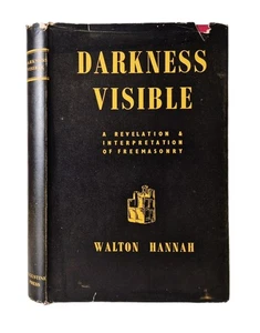 Darkness Visible By Walton Hannah, Hardback Book With Dustjacket 1952 - Picture 1 of 16