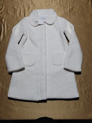 Abrigo Janie and Jack (color blanco) JJ Holiday niñas pequeñas (talla 10-12) Foto 1 de 4