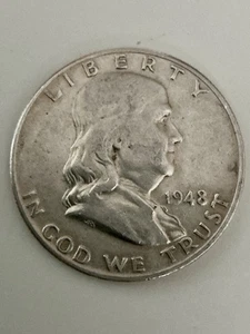 ⭐️1948-P -FRANKLIN HALF DOLLAR - Picture 1 of 2