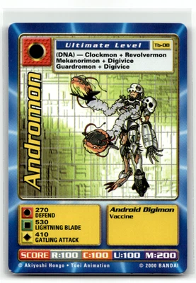 Digimon Digi Battle - Andromon Tb-08 - Taco Bell Promo - Bandai 2000 - Image 1 of 2