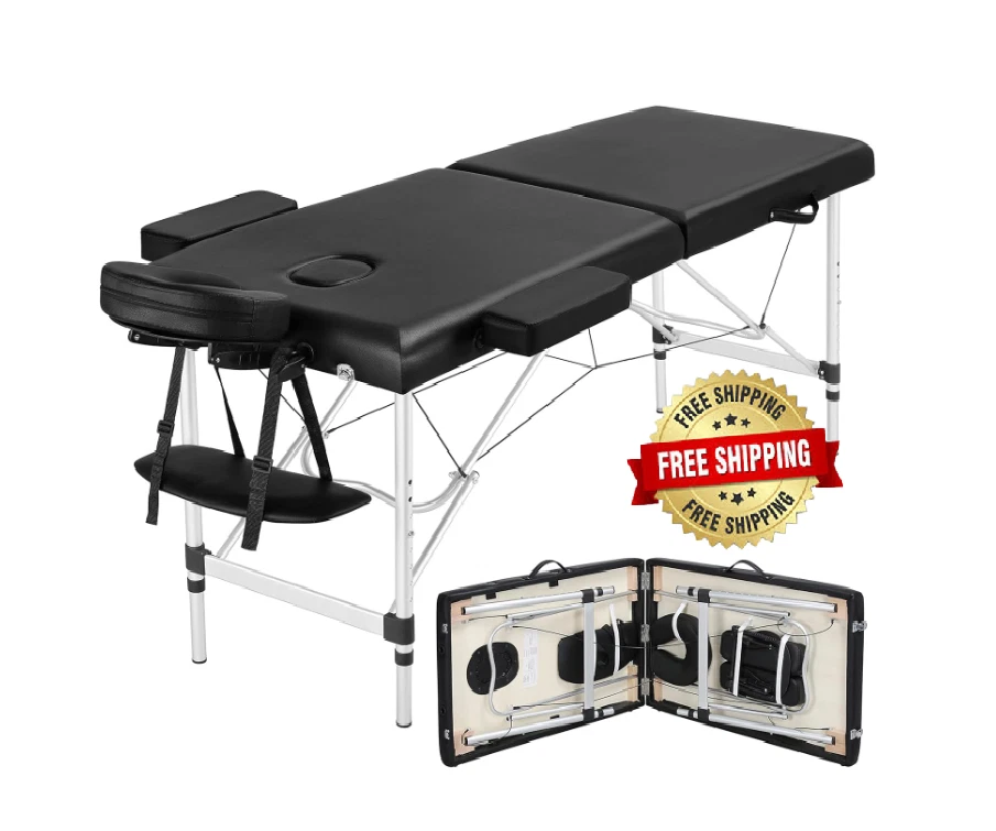 Cama De Masaje Portátil Profesional Aluminio Camilla Plegable Con Bolsa NUEVO US Foto 1 de 4