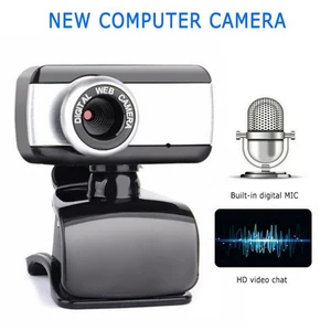 480P 360 Degree Resolution Webcam USB 2.0 Web Camera Built-in Microphone - Afbeelding 1 van 6