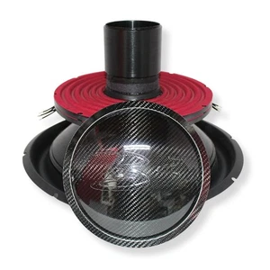 B2 Audio Rampage 18" Re-cone Kit Drop 1-Ohm 4" Coil Carbon Fiber - Picture 1 of 9