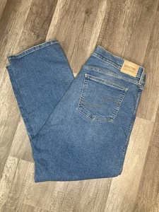Pantalones de mezclilla Levi Strauss para mujer azules Heritage tiro alto rectos 20 W35 nuevos con etiquetas - Imagen 1 de 10
