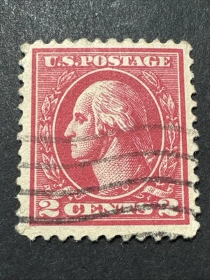 1917 United States 2c George Washington Cat. 500 Perf. 11 Collectible Used Stamp - Image 1 of 4