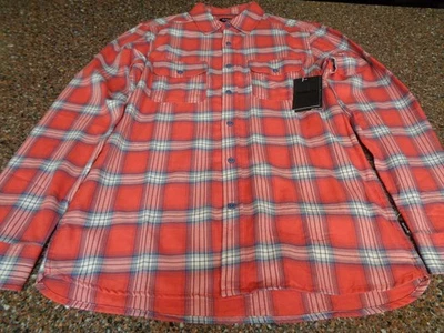 Camisa Hurley X Nike Dri-Fit Para Hombre Pequeña Roja A Cuadros Abotonada Nueva Con Etiquetas Foto 1 de 4