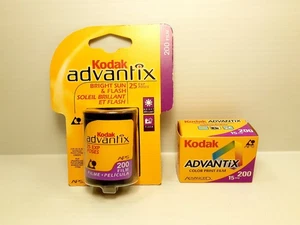 Kodak Advantix 200 Film 2 Rolls 25 & 15 Exposures EXPIRED - Picture 1 of 2