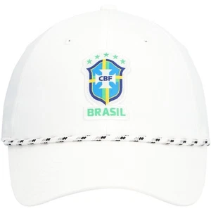 Nike Brazil National Team White Golf Legacy 91 Adjustable Hat/Cap CBF Soccer NWT - Picture 1 of 4