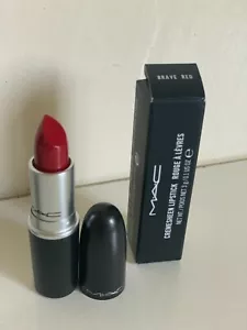 MAC COSMETICS CREMESHEEN LIPSTICK - BRAVE RED - SALE - Picture 1 of 3