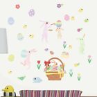 Easter Eggs & Bunnies Fabric Wall Stickers - Non-Toxic, Removable Decals