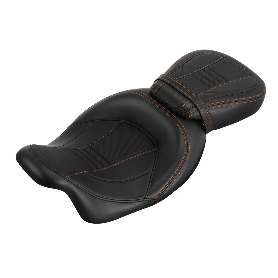 Asiento de conductor pasajero apto para Harley Touring Road King Street Glide 2009-2024 EE. UU. Foto 1 de 4