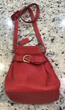 Coach Leather Tote Bag/purse “RARE” “Red” Beautiful Unused Condition! Must See!