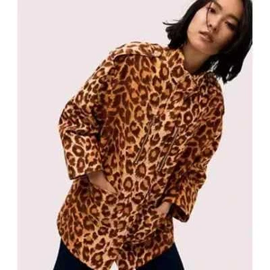 Kate Spade New York Panthera Coat Size S NWOT Cheetah Leopard Animal Jacket - Picture 1 of 14