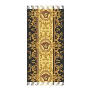 Large Boho Beach Cloth with Tassel. Baroque Style Medusa - Picture 1 of 6