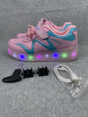 Aimoge Zapatos Dos Ruedas Con Luces LED, Recargables Mujer Talla 8.5 EU 39 Foto 1 de 4
