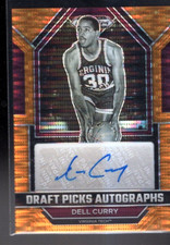 2023-24 PRIZM DRAFT PICKS Dell Curry AUTOGRAPHS Orange Pulsar Auto #13/49