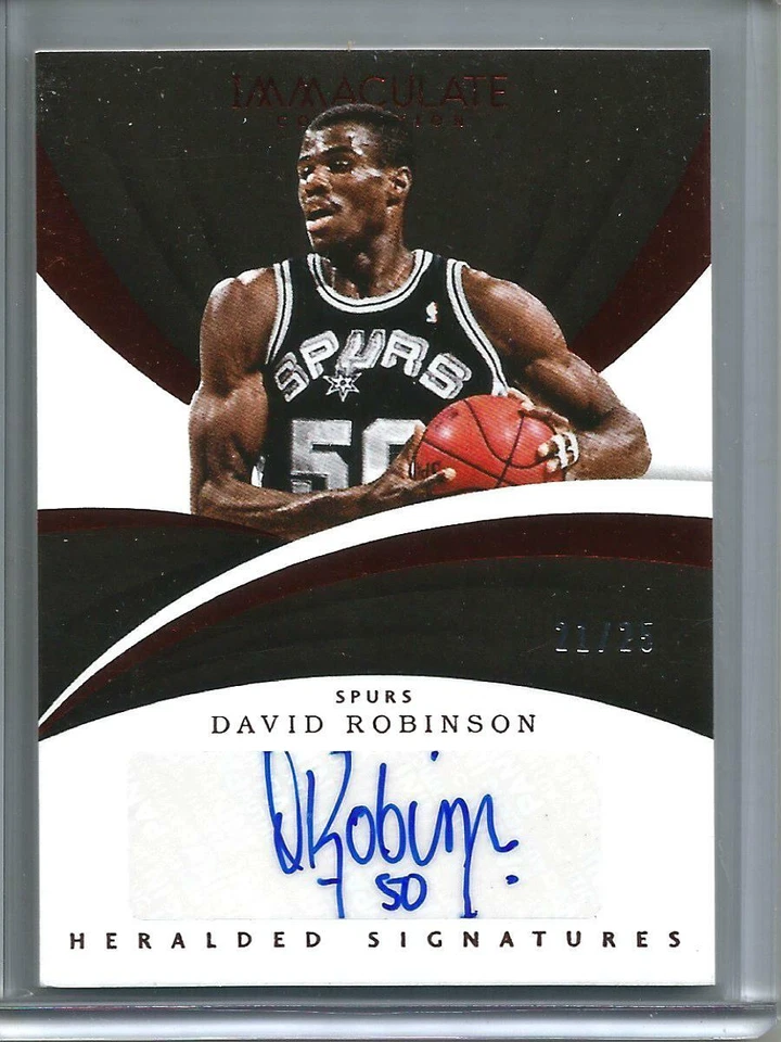 David Robinson 17/18 Panini Immaculate Collection Autograph #21/25 - Image 1 of 1