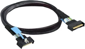 PCI-E 5.0 Mini Cool Edge IO MCIO STR SFF-8654 PCI-E Slimline SAS 8i 74 pines macho - Imagen 1 de 11