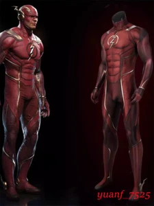 Costume Halloween Injustice League DC The Flash tuta cosplay tuta supereroe - Foto 1 di 22
