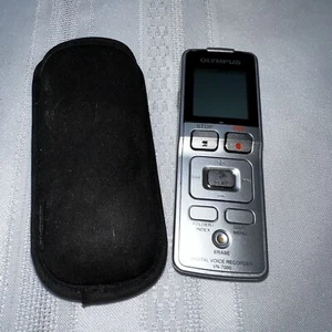 Grabadora de voz digital Olympus plateada VN-7000 portátil pantalla LCD probada funcionando - Imagen 1 de 11