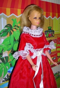 DE COLECCIÓN BARBIE AÑOS 60 FRANCIE EN LINDO VESTIDO ROJO, EN CUERPO ESTÁNDAR, NO TNT - Imagen 1 de 7