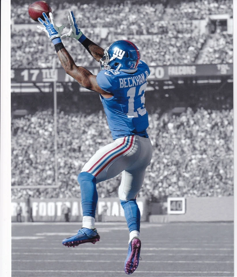 Foto a color Odell Beckham Jr NY Giants 8X10"  Foto 1 de 1