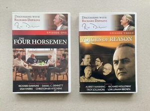 2 x Richard Dawkins DVD Discussions Four Horsemen, Voices Of Reason Documentary - Imagen 1 de 4