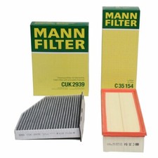 MANN Innenraum + Luftfilter für VW GOLF 5 6 PASSAT B6 B7 TIGUAN AUDI A3 8P Q3 8U