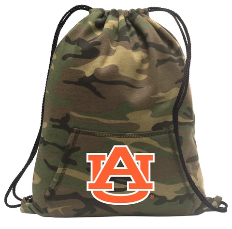 Auburn Tigers Backpack CAMO Drawstring Bag Pack CLASSIC HOODY DESIGN! Cover