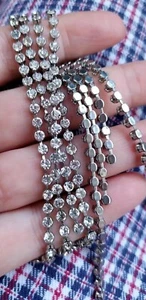 four vintage metal threads with crystals for creativity - Picture 1 of 4