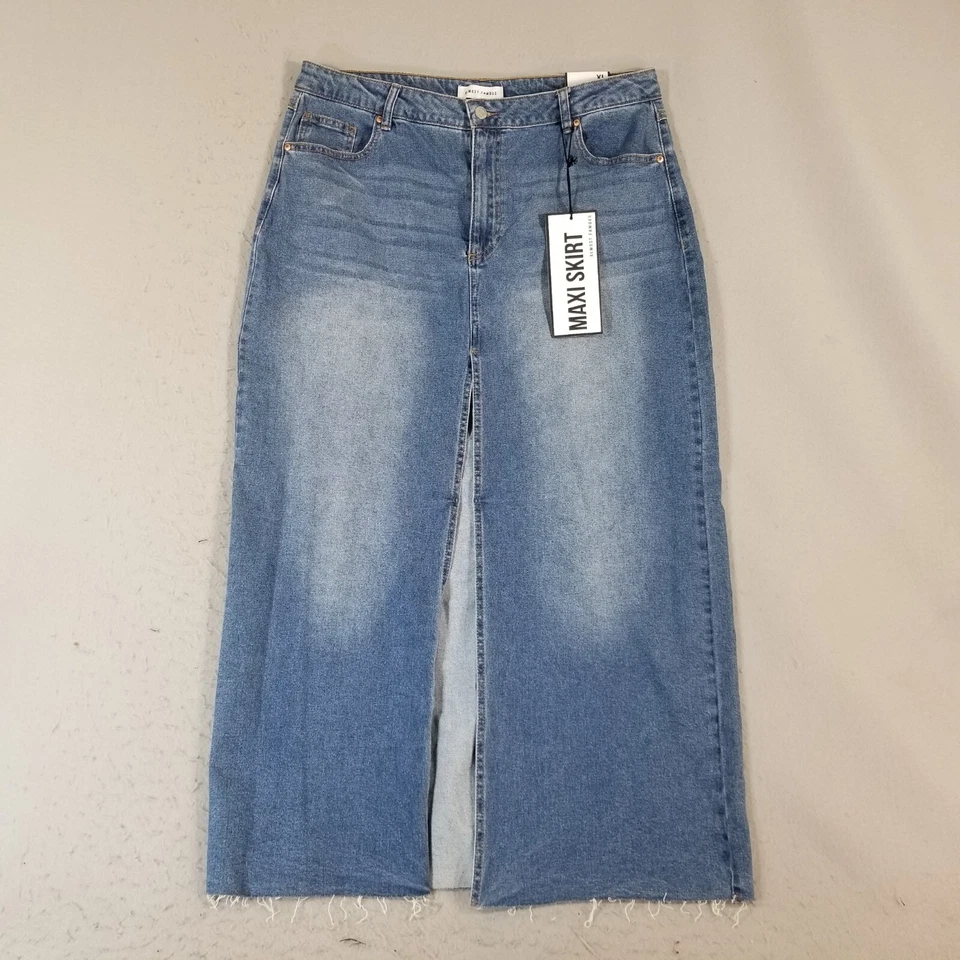 Almost Famous Maxi Falda Denim Mujer XL Extra Grande Azul NUEVO Foto 1 de 4