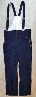 Baberos de nieve vintage BOGNER para hombre 40L azul oscuro invierno esquí snowboard pantalones Foto 1 de 4