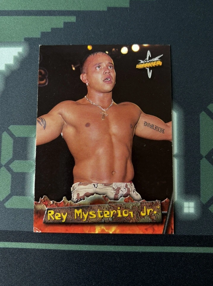 1999 Topps WCW Embossed  Rey Mysterio Jr. Wrestling Card WWE WWF #23 Unmasked - Image 1 of 1