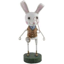 Lori Mitchell Alice in Wonderland White Rabbit Figurine Folk Art Figure #11020