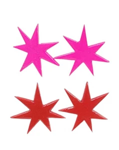 Jem And The Holograms Star Earrings 80's Misfits Cartoon Retro - Picture 1 of 13