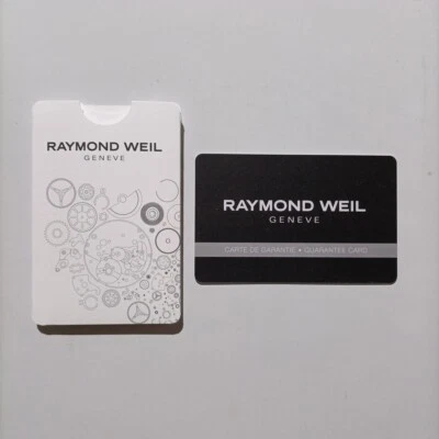Raymond Weil, Libretto + Garanzia Card, Vintage, Good Conditions - Never Used - Image 1 of 3