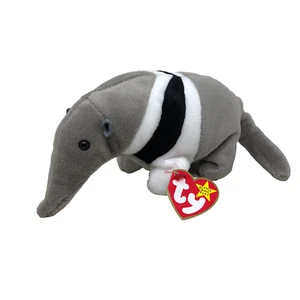 VTG TY Beanie Baby Ants the Anteater 1998 Retired Gray - Picture 1 of 12