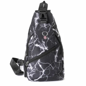 Novelty Sport Lightning Sling Bag Crossbody Backpack-By Westend - Picture 1 of 6