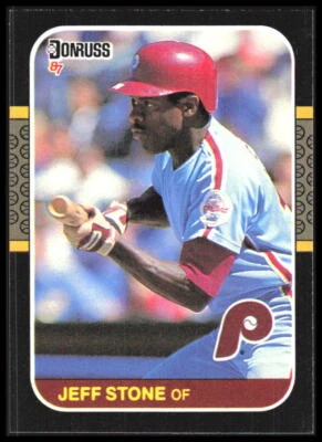 1987 Donruss Jeff Stone #309 Philadelphia Phillies 5I - Image 1 of 2