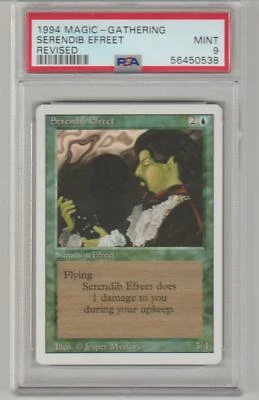 1994 MTG Revised Edition Serendib Efreet PSA 9 Mint Magic The Gathering WOTC  - Image 1 of 2