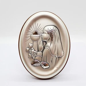 Placca in Argento Comunione - Bambina - Foto 1 di 1