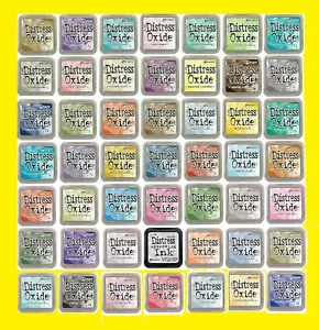 U CHOOSE Ranger Tim Holtz Distress Oxide Ink Pads - 3x3 Full Size 3" x 3" - Picture 1 of 52